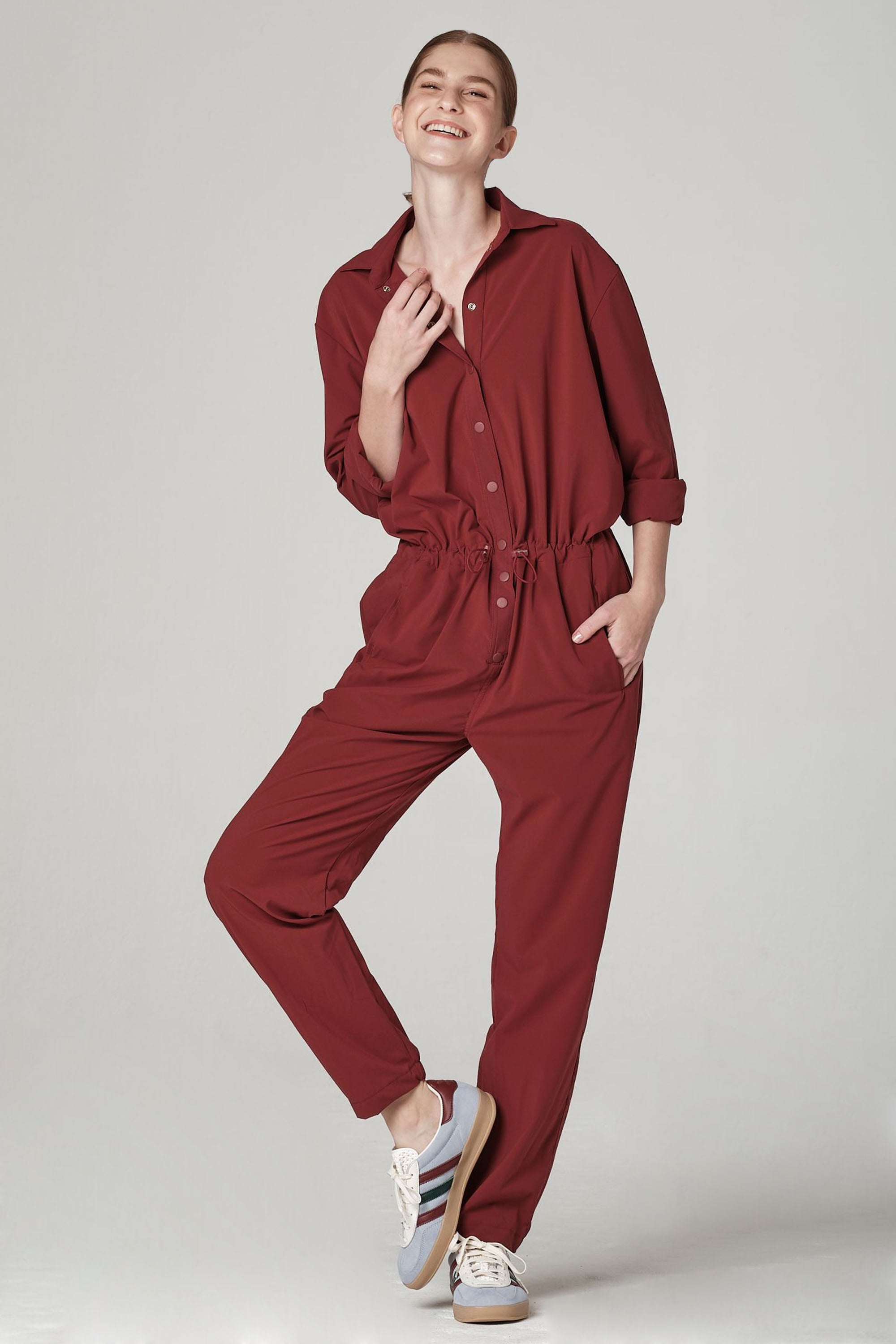 パンツ 24SSPolyester Twill Error Fit Jump Suits 925 fit - JUMPSUITS FOR WOMEN – 9two5fit