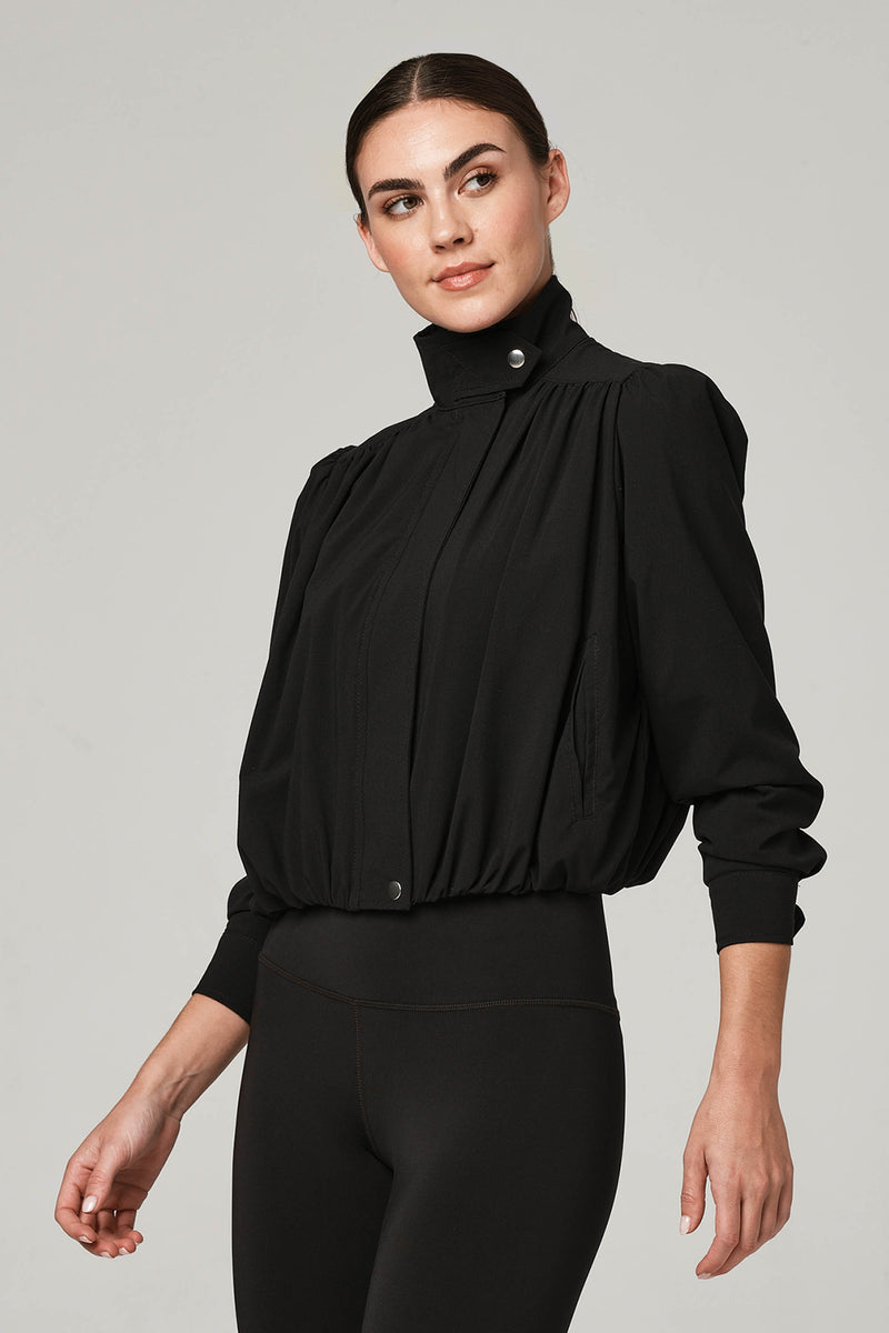 Short Cut Black Jacket – 9two5fit