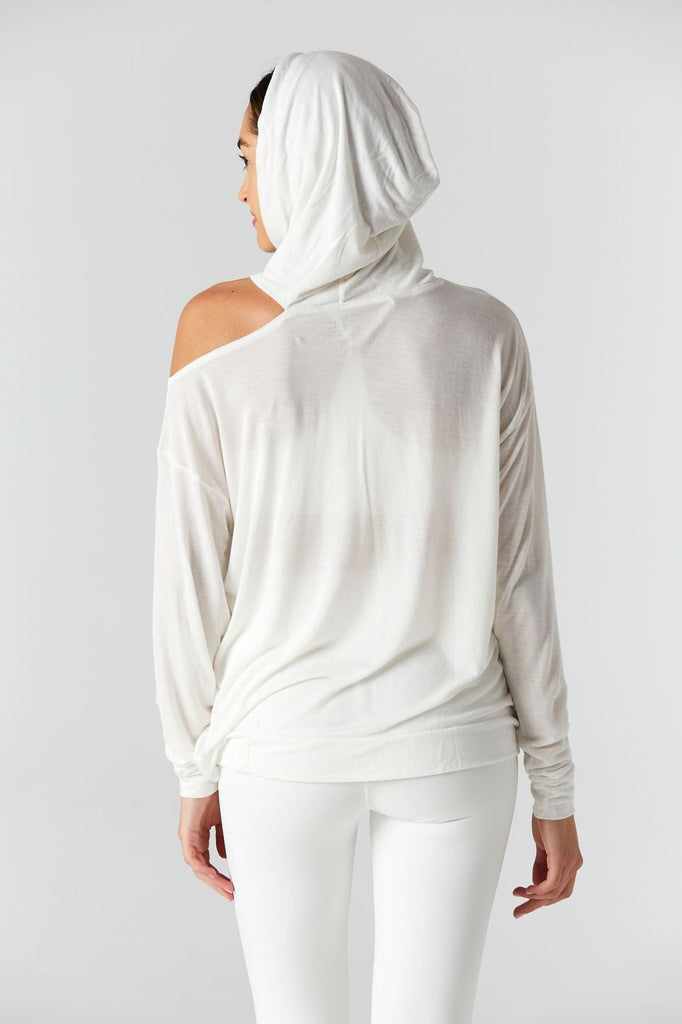 Woman is wearing 9 2 5 fit From the Hoodie Cream Top