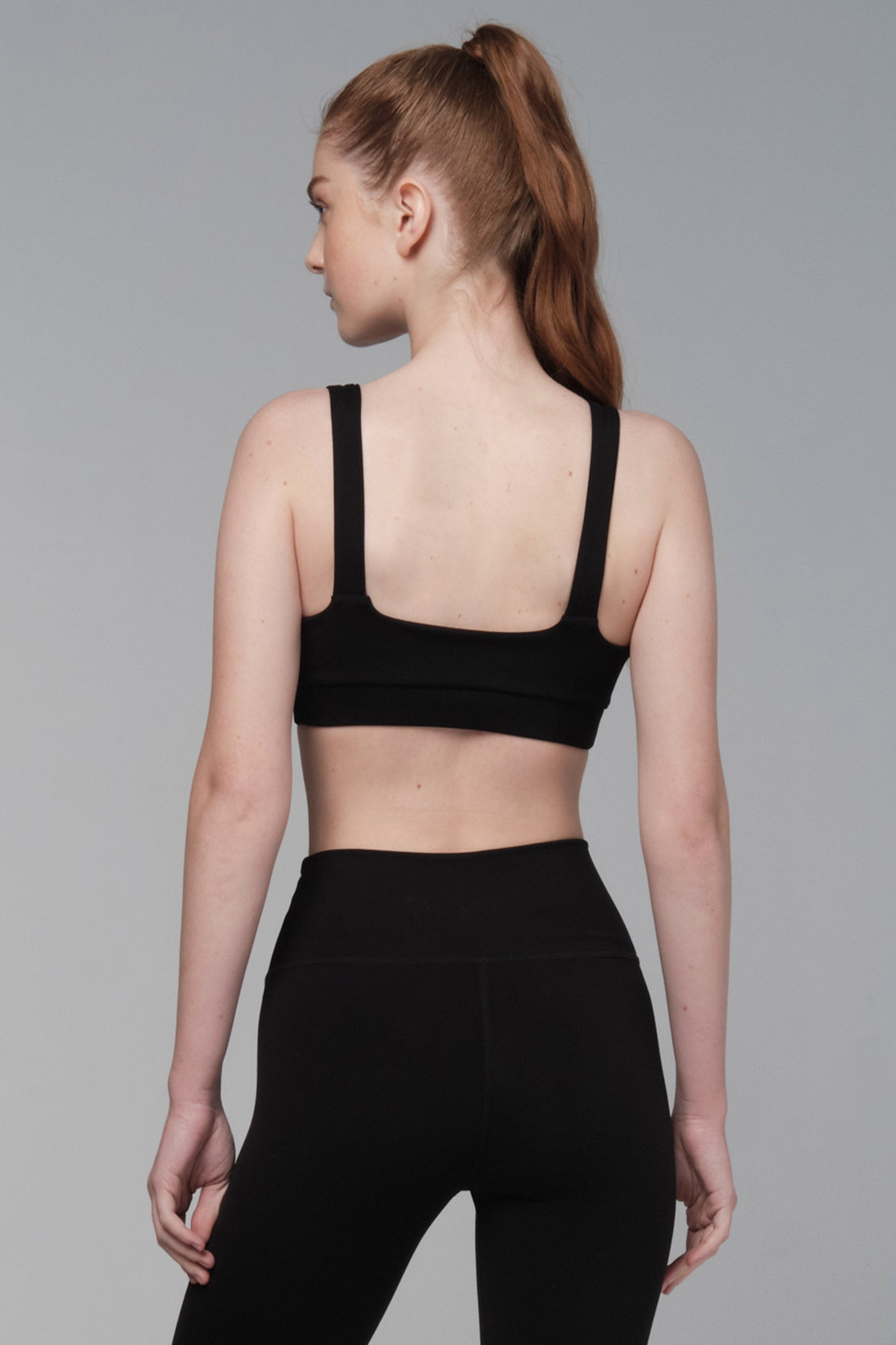 Knot Your Problem Black Sports Bra